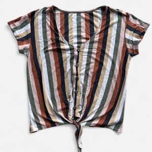 American Eagle Outfitters Earthy Striped Tee